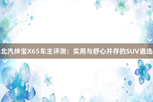 北汽绅宝X65车主评测：实用与舒心并存的SUV遴选